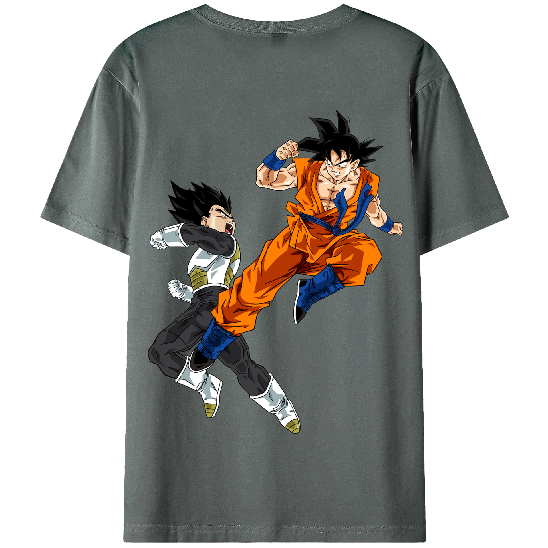 （画像用） ドラゴンボール 孫悟空（そん ごくう）Son Goku カカロット DRAGON BALL Kakarotto 綿100％半袖Tシャツ（背面プリント）